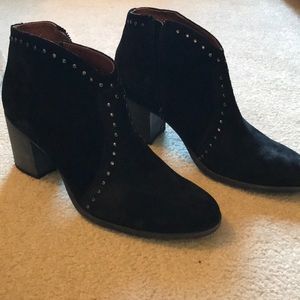 Frye Black Short Leather Boots Size 10M